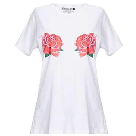Narciso Tops - *NEW* Narciso Twin Rose T-shirt (XL)